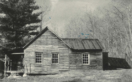 Photo of exterior of Johnson's home on Holbert Cove