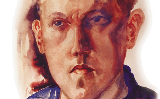 Cropped self portrait of Homer Ellertson