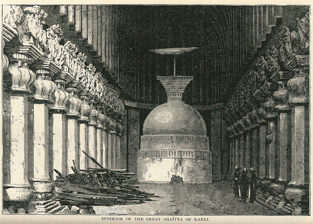 Interior of Great Shaitya of Karli print