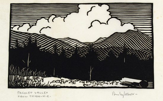 Photo of print by Weaver of Pacolet Valley