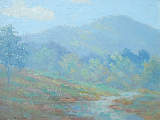 Oil painting of Vaughn's creek