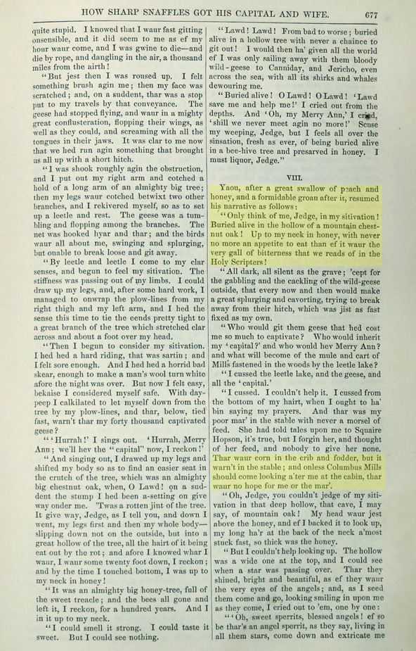 Sharp Snaffles page 677.