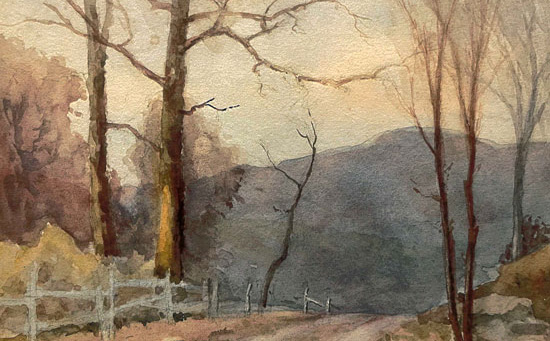 Painting of tryon peak by JS Brown