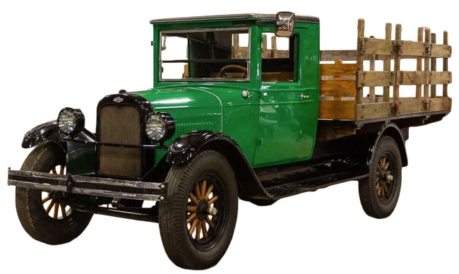 1926 green Chevrolet Superior truck