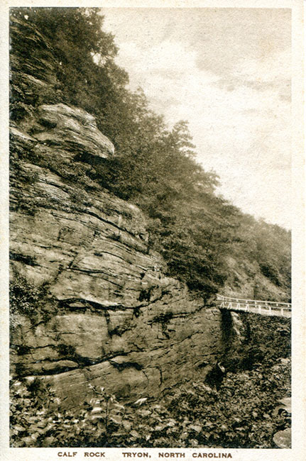 Post card of calf rock