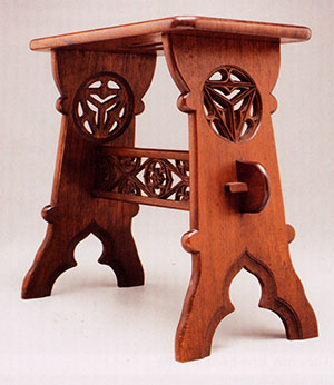 Tryon Wood Carvers gothic bench