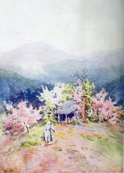 frontispiece for Carolina Mountains 1913 - a watercolor